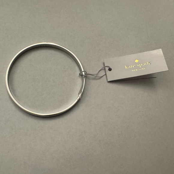 Kate Spade Find The Silver Lining Idiom Bangle NWT - Picture 3 of 3